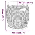 vidaXL 4-v-1 záhradný úložný box čierny polypropylén