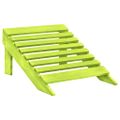 vidaXL 2-miestna záhradná stolička a taburetka Adirondack jedľa zelená