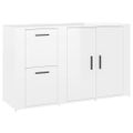 vidaXL Komoda lesklá biela 100x33x59,5 cm spracované drevo