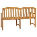 vidaXL Ručne vyrezávaná ružová lavička 150,5 x 60 x 95 cm Prírodná