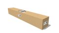 Stĺpik G21 pre bránku a bránu 15x166 cm s patkou, antracitový, 2 kusy