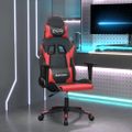 vidaXL Herná stolička čierna a červená umelá koža