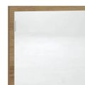 vidaXL LED kúpeľňové zrkadlo dub artisan 100x8,5x37cm, pracované drevo