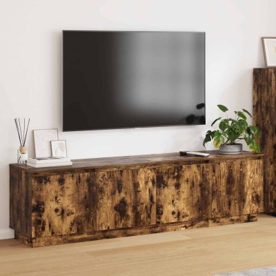 vidaXL TV skrinka Dymová dub 180 x 38 x 49 cm Kompozitné drevo