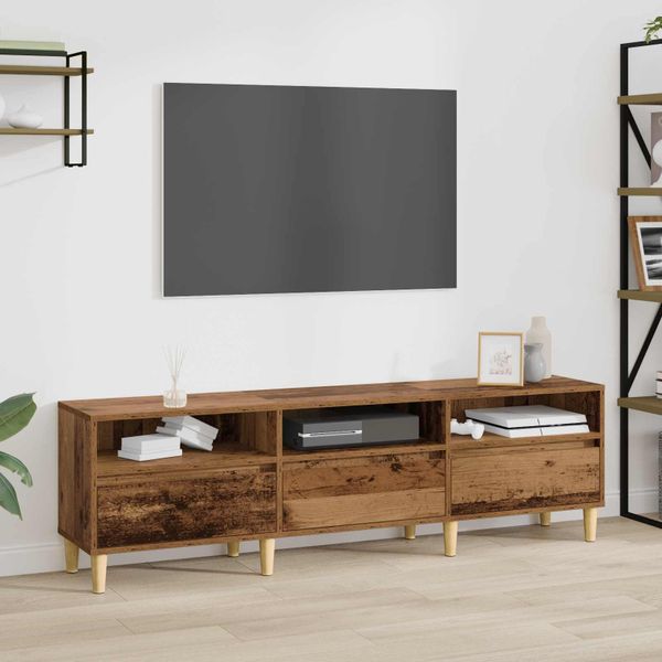 vidaXL TV skrinka Staré drevo 150 x 30 x 45 cm Kompozitné drevo