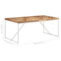 vidaXL Jedálenský stôl 180x90x76 cm akáciový a mangovníkový masív