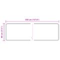 vidaXL Behúň MARSA Béžová 80 x 350 cm Polyester a PVC