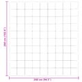 vidaXL Prikrývka na celý rok 240 x 260 cm 4 ročné obdobia Čierna
