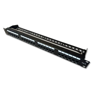 DATACOM Patch panel 19'' UTP 24 port CAT6 DUAL 1U BK (4x6p) VL