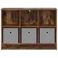 vidaXL Servírovacia skriňa Dymová dub 73,5 x 22,5 x 53,5 cm