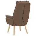 vidaXL kreslo Hnedá 69 x 74 x 93 cm Polyester a preglejka
