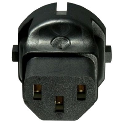 PremiumCord Adaptér CEE 7/7 male na IEC C13 female, napätie 230V, 10A Redukcia, CEE 7/7 (M) na IEC-320-C13 (F), čierna