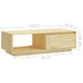 vidaXL Konferenčný stolík 110x50x33,5 cm, borovicový masív