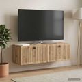 vidaXL Nástenná TV skrinka 98 x 31 x 30 cm Dub artisan