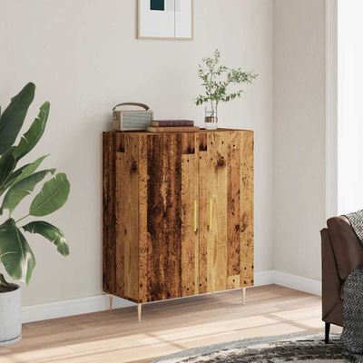 vidaXL Komoda staré drevo 69,5x34x90 cm kompozitné drevo