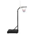 vidaXL Basketbalový stojan biely 237-307 cm polyetén