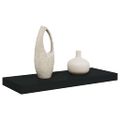 vidaXL Plávajúca nástenná polica, čierna 60x23,5x3,8 cm, MDF