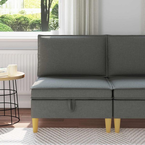 vidaXL Sofa s úložným priestorom Látka