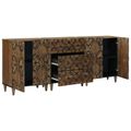 vidaXL Servírovacia skriňa 3 ks 60 x 33,5 x 75 cm Masívne mango drevo