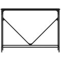 vidaXL Konzolový stolík čierny 102x22,5x75 cm kompozitné drevo