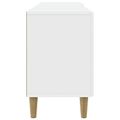 vidaXL TV skrinka 102 x 34,5 x 50 cm Biela Kompozitné drevo