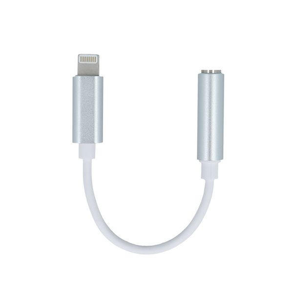 Adaptér audio jack 3,5 mm - Lightning biely