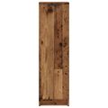 vidaXL Botník staré drevo 29,5x35x100,5 cm kompozitné drevo