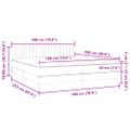 vidaXL Box Spring Posteľ s matracom Svetlosivá 180x220 cm Zamat