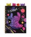 Zápisník špirálový A5 so záložkami Stitch Black