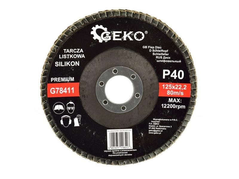 Lamelov&yacute; kot&uacute;č 125 mm, P40 GEKO