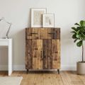 vidaXL Servírovacia skriňa Staré drevo 66 x 34,5 x 89,5 cm