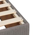 vidaXL Posteľ boxspring s matracom Sivohnedá 80 x 200 cm Látka