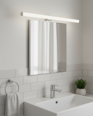 Q-315CH LED 7W/600lm/4000K zrkadlové svietidlo 50cm - čierne QTEC