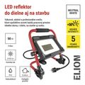 LED reflektor ELION 50W, červeno-čierny, IP65, 8000 lm, neutrálna biela