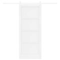 vidaXL Posuvné dvere ORKDAL 83 x 202 cm Borovicový masív Biela