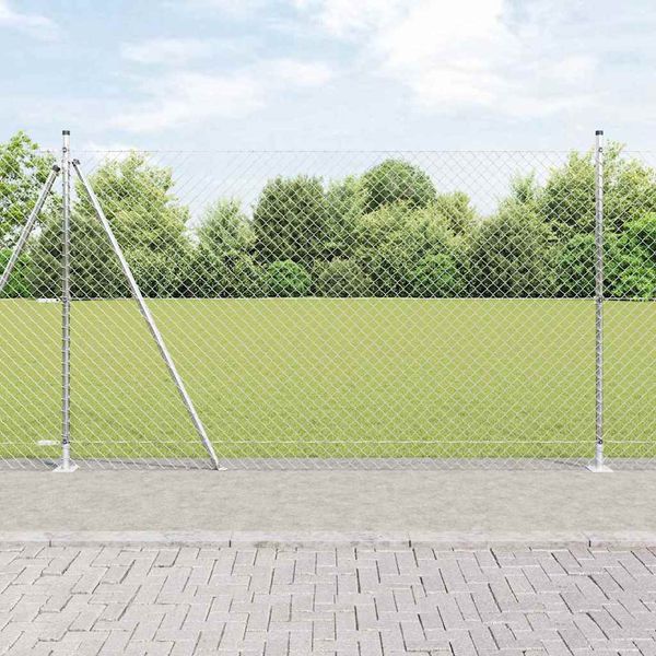vidaXL Zvarené drôtené pletivo s betónovým základom 10 x 1,4 m
