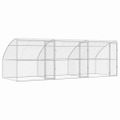 vidaXL Psí kennel 3 ks Strieborná 6 x 2 x 2 m Pozinkovaná oceľ