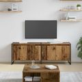 vidaXL TV skrinka 140 x 36 x 49.5 cm Staré drevo Kompozitné drevo