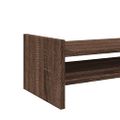 vidaXL Stojan na monitor hnedý dub 100x27x20 cm kompozitné drevo