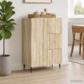 vidaXL Servírovacia skriňa Dub sonoma 66 x 34,5 x 91,5 cm