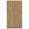 vidaXL Knižnica dub artisan 82,5x30,5x150 cm kompozitné drevo