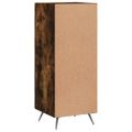 vidaXL Komoda dymový dub 34,5x34x90 cm spracované drevo