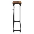 vidaXL Konzolový stôl Staré drevo 102 x 23 x 75 cm Kompozitné drevo