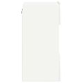 vidaXL Nástenné skrinky s LED osvetlením pre TV 2 ks biele 40x30x60,5 cm