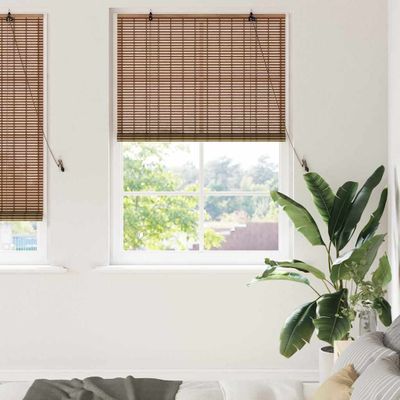 vidaXL Roleta Hnedá 120 x 220 cm Bambus