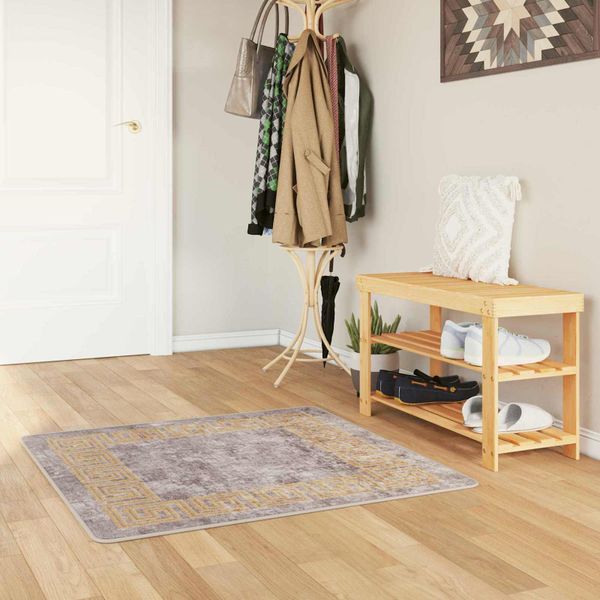 vidaXL Behúň MARSA Biely 100 x 100 cm Polyester a PVC