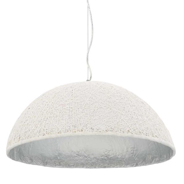vidaXL Závesná lampa biela a strieborná Ø70 cm E27