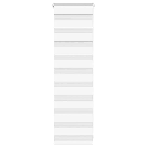 vidaXL Zebra roleta biela 40x100 cm šírka látky 35,9 cm polyester