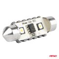 LED žiarovky CANBUS 12SMD Festoon C5W 3838 36mm White 12/24V AMiO-04248