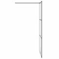 vidaXL Sprchová zástena s priehľadným ESG sklom 100x195 cm čierna